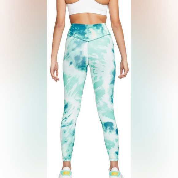 NWT Nike One Dri-fit Women’s leggings. Gorgeous tie dye print. Size XXL. - Picture 2 of 10